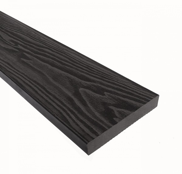 Террасная доска из ДПК Terrapol Смарт 3D Полнотелая без паза Черное дерево купить в Отрадном