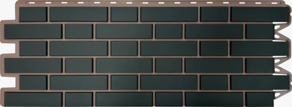 Фасадная панель Альта-Профиль, Кирпич Клинкерный, Графит купить в Отрадном