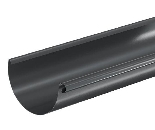Водосток Aquasistem, система 125x90 - Водосточный желоб 3.00м RAL 7024 Тёмно-серый купить в Отрадном