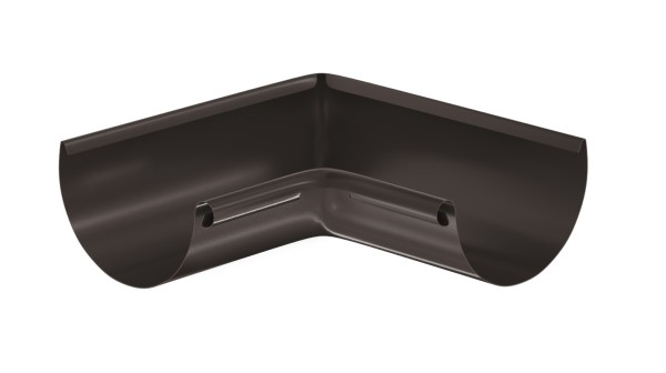 Водосток Aquasistem, система 125x90 - Угол желоба, внутренний 90° RR 32 Тёмно-Коричневый купить в Отрадном