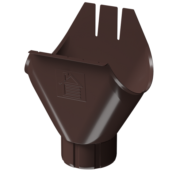 Воронка желоба D125 Döcke STAL PREMIUM Шоколад, (RAL 8019) купить в Отрадном