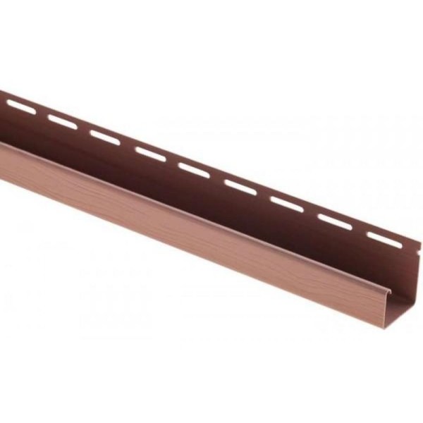 J-профиль Люкс Крашенный, T-15, ВН, Красно-коричневый купить в Отрадном