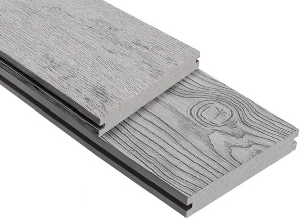 Террасная доска ДПК Outdoor 3D полнотелая STORM/OCEAN GREY серая микс купить в Отрадном