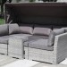 Диван-Трансформер AFINA плетеный из иск. ротанга AFM-320G Grey купить в Отрадном
