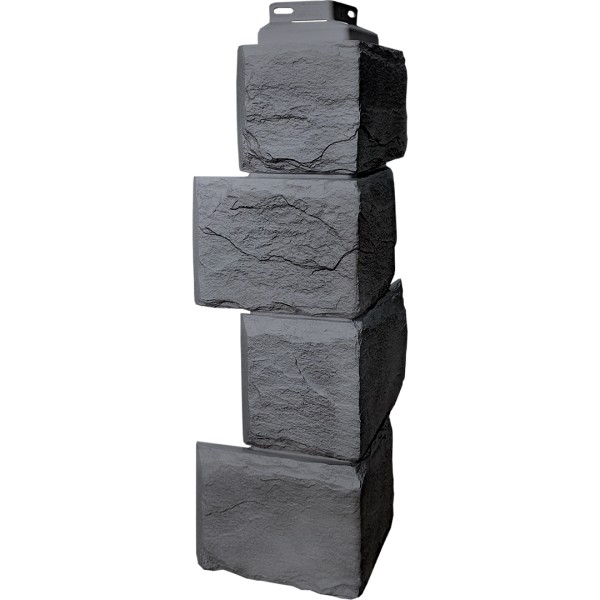 Цокольный сайдинг FineBer – Серия “Камень природный”, Угол наружный Кварцевый купить в Отрадном