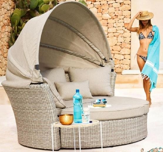 Диван-Трансформер AFINA плетеный из иск. ротанга AFM-325 Beige купить в Отрадном