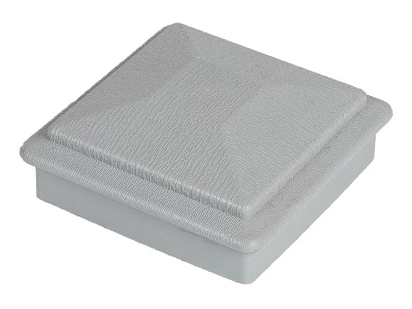 Крышка верхняя фигурная ПВХ для столба Deckart 100х100 Серый купить в Отрадном