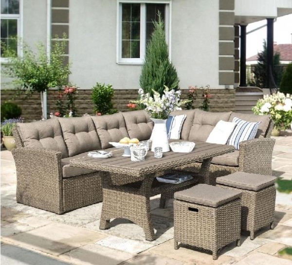 Комплект мебели AFINA плетеной из иск. ротанга AFM-307B Beige купить в Отрадном