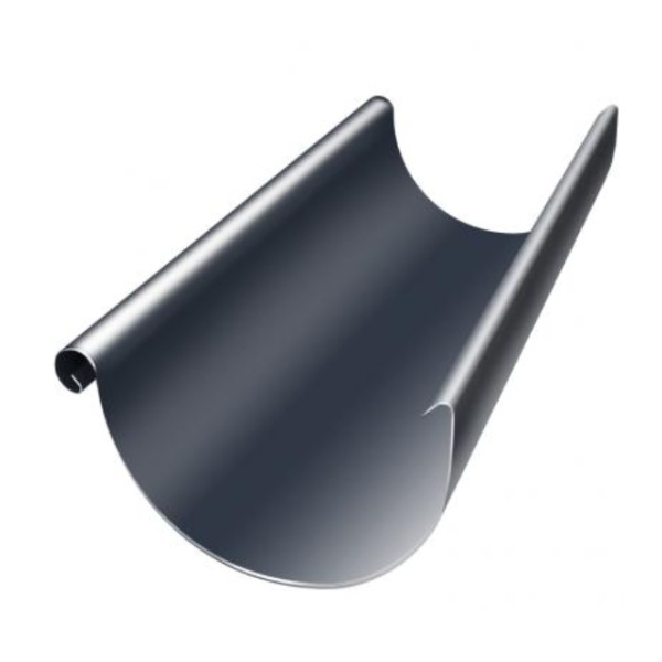 Водосток Grand Line 150x100 – Полукруглый желоб 3 метра RAL 7024 купить в Отрадном
