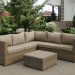 Комплект мебели AFINA плетеной из иск. ротанга YR825B Beige купить в Отрадном