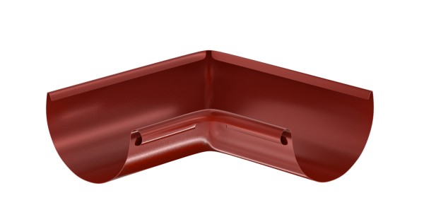 Водосток Aquasistem, система 125x90 - Угол желоба, внутренний 90° RR 29 Бургундский купить в Отрадном