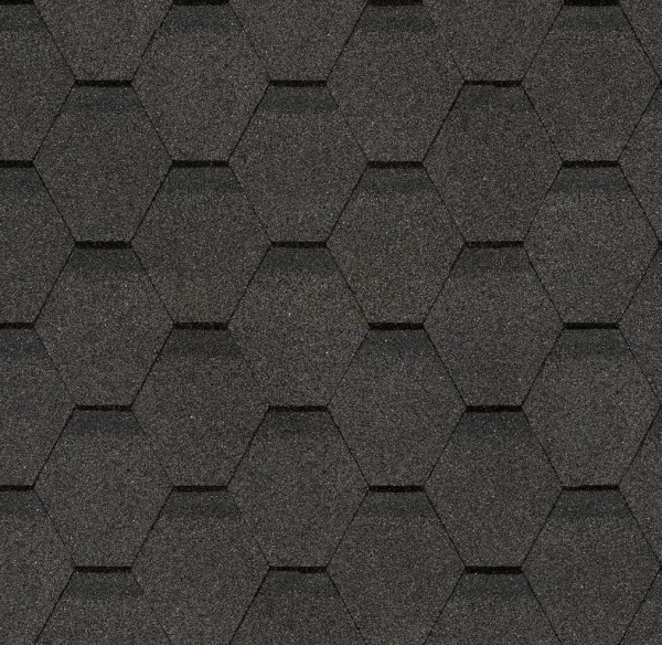 Гибкая черепица Docke, коллекция Шестигранник Серый купить в Отрадном