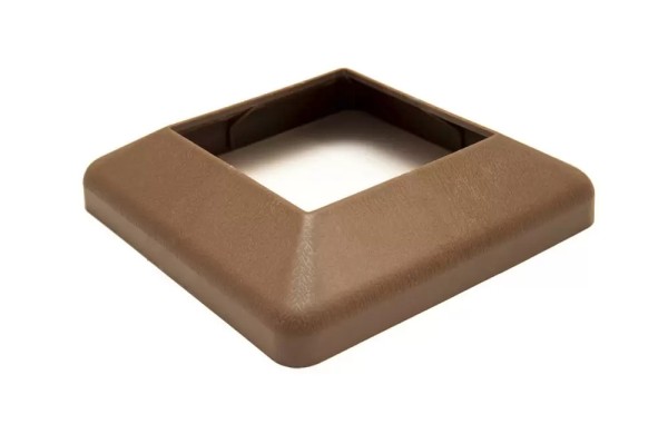 Крышка нижняя ПВХ для столба Deckart 100х100 Шоколад купить в Отрадном