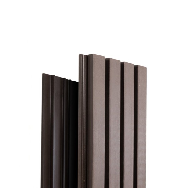 Фасадная доска Ecodecking Техно реечная 200х26х3000 Венге купить в Отрадном