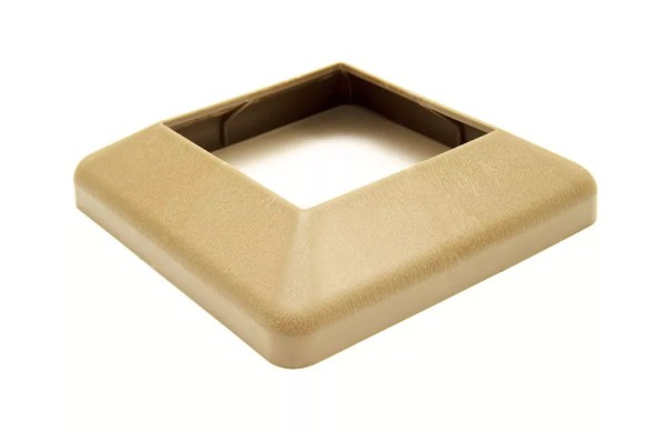 Крышка нижняя ПВХ для столба Deckart 125х125 Орех купить в Отрадном