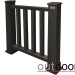 Ограждение из ДПК Outdoor Классик 3D STORM чёрный купить в Отрадном