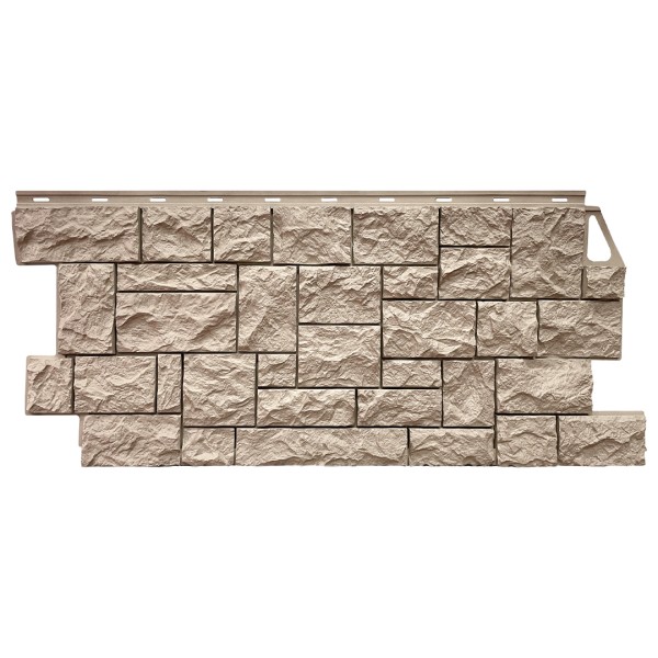 Фасадная панель FineBer, Камень Дикий, Песочный купить в Отрадном