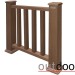 Ограждение из ДПК Outdoor Классик 3D STORM коричневый микс купить в Отрадном