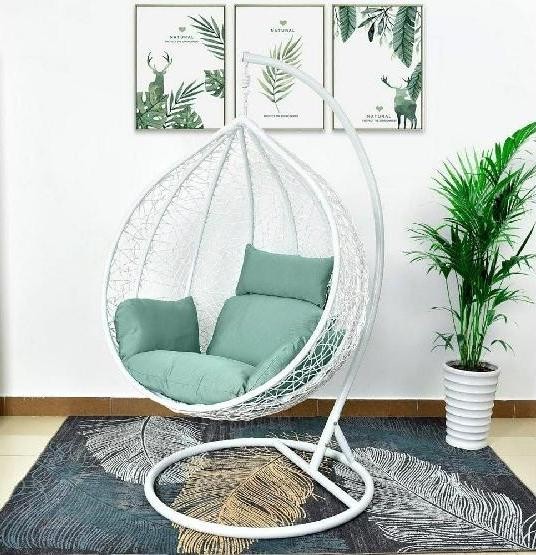 Кресло Подвесное из искусственного ротанга AFM-168A-XL White/Green купить в Отрадном
