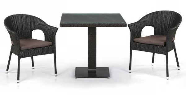 Комплект плетеной мебели AFINA из иск. ротанга T605SWT/Y79A-W53 Brown 2Pcs купить в Отрадном