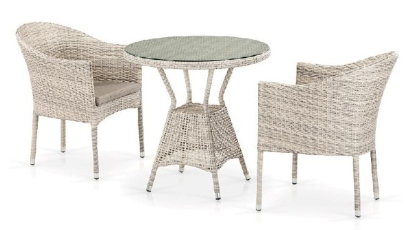 Комплект плетеной мебели AFINA из иск. ротанга T705ANT/Y350-W85 Latte 2Pcs купить в Отрадном