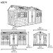 Сарай пластиковый LifeTime 15x8 DD купить в Отрадном