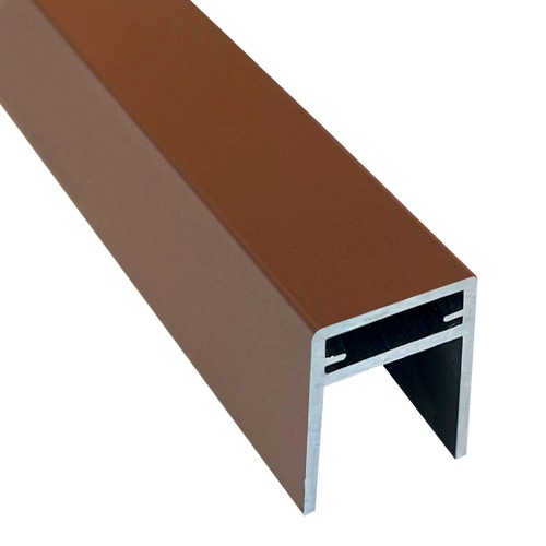 П-профиль Алюминиевый EasyDecking 35x25 Коричневый купить в Отрадном