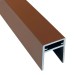 П-профиль Алюминиевый EasyDecking 35x25 Коричневый купить в Отрадном