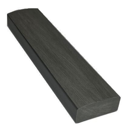 Лавочный брус Ecodecking Некст полнотелый брашированный 70х35 графит купить в Отрадном