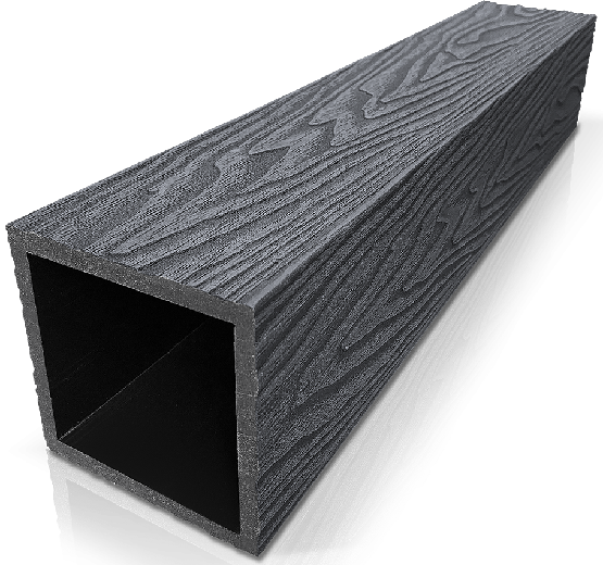 Столб ДПК 3D GardenParkett фактура дерева Графит купить в Отрадном
