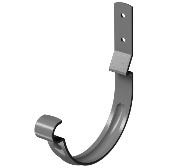 Карнизный крюк короткий (гнутый) D125 Döcke STAL PREMIUM Графит, (RAL 7024) купить в Отрадном